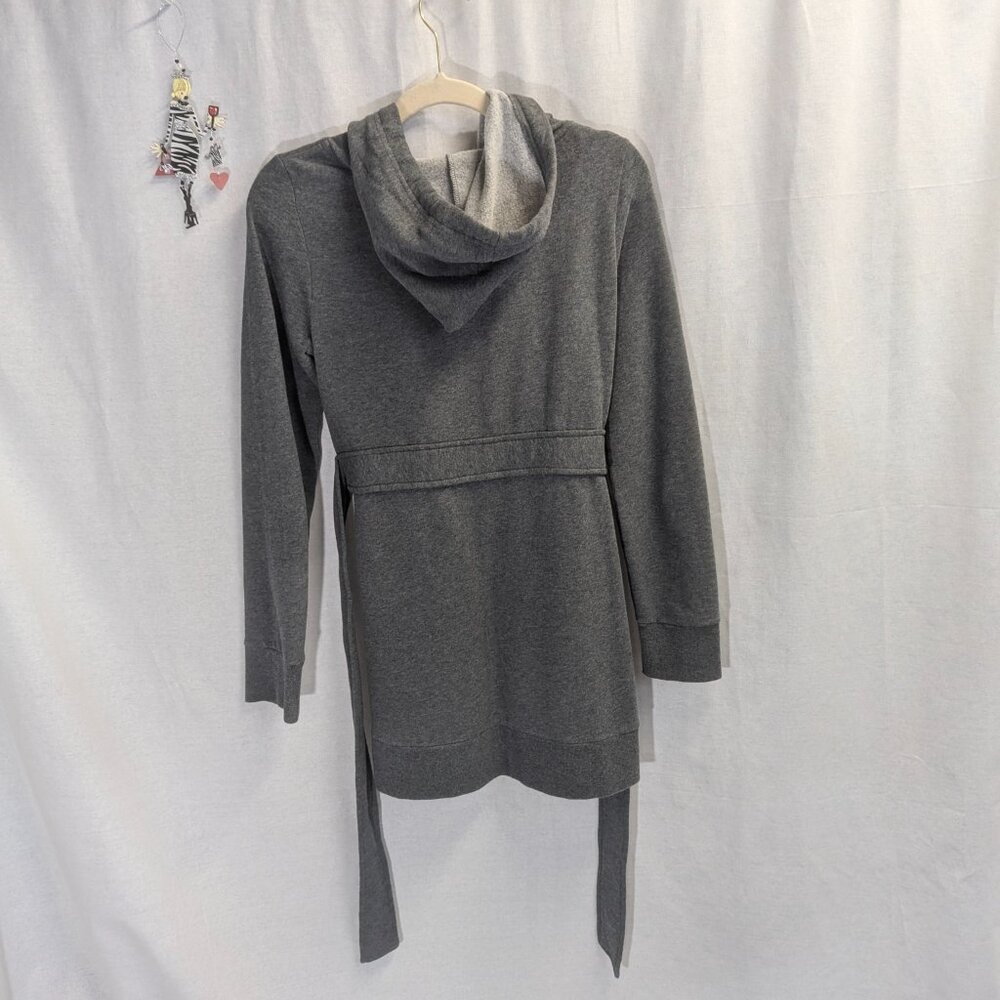 Victoria's Secret Plush & Lush Size Small Gray Sweat Jacket in Trench-Style - Picture 7 of 15